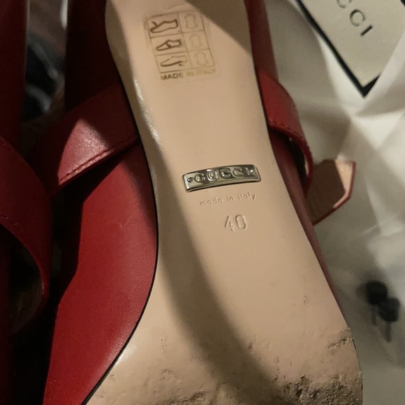 Authentic Red Gucci Dionysus pumps slightly worn - Picture 14 of 16